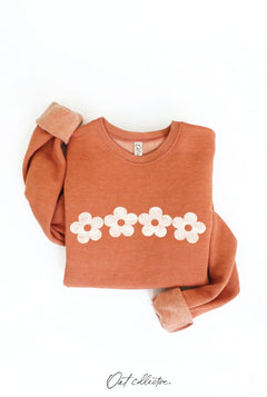Daisy Row Graphic Sweatshirt - Cowhide and Conchos