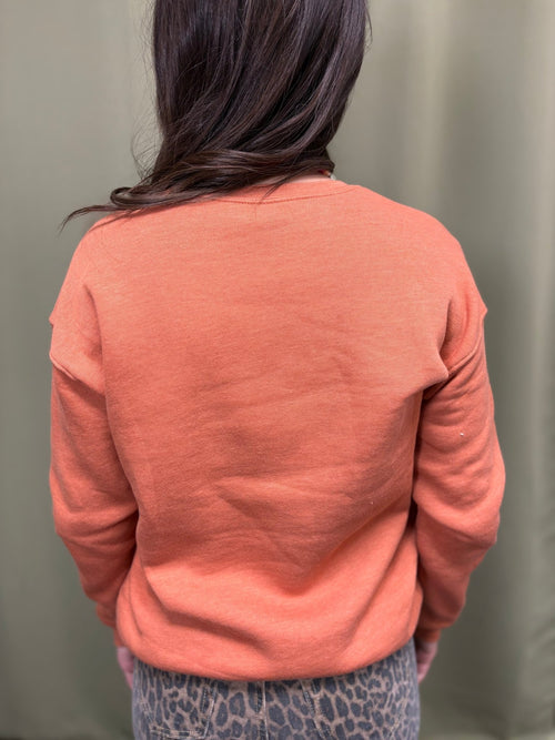 Daisy Row Graphic Sweatshirt - Cowhide and Conchos