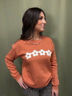 Daisy Row Graphic Sweatshirt - Cowhide and Conchos
