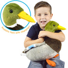 Dakota The Duck | 13 Inch Stuffed Animal Plush - Cowhide and Conchos