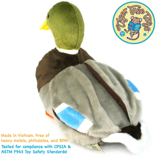 Dakota The Duck | 13 Inch Stuffed Animal Plush - Cowhide and Conchos