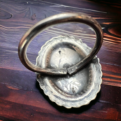 Diamondback Concho Ring - Cowhide and Conchos