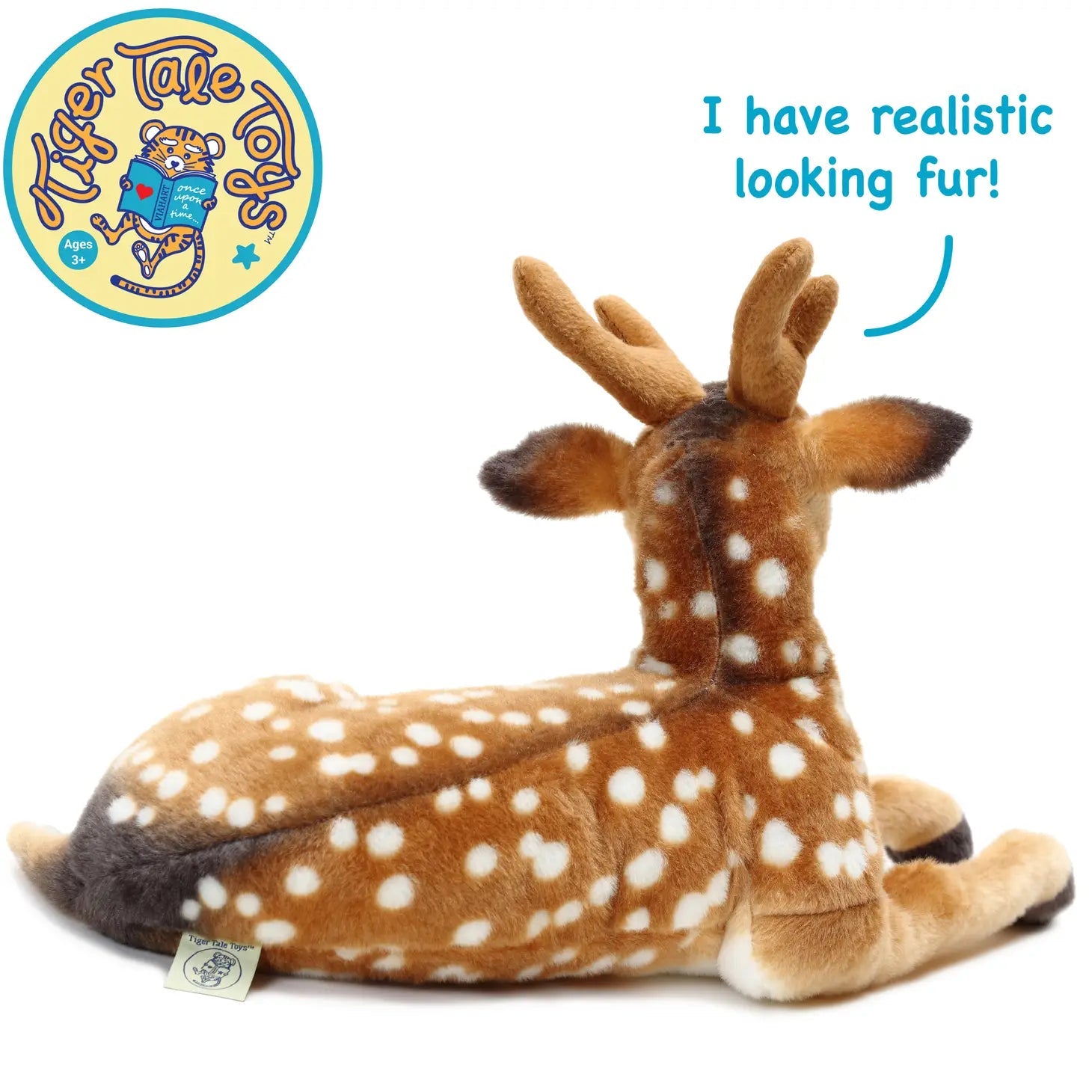 Dorbin The Deer | 21 Inch Stuffed Animal Plush - Cowhide and Conchos