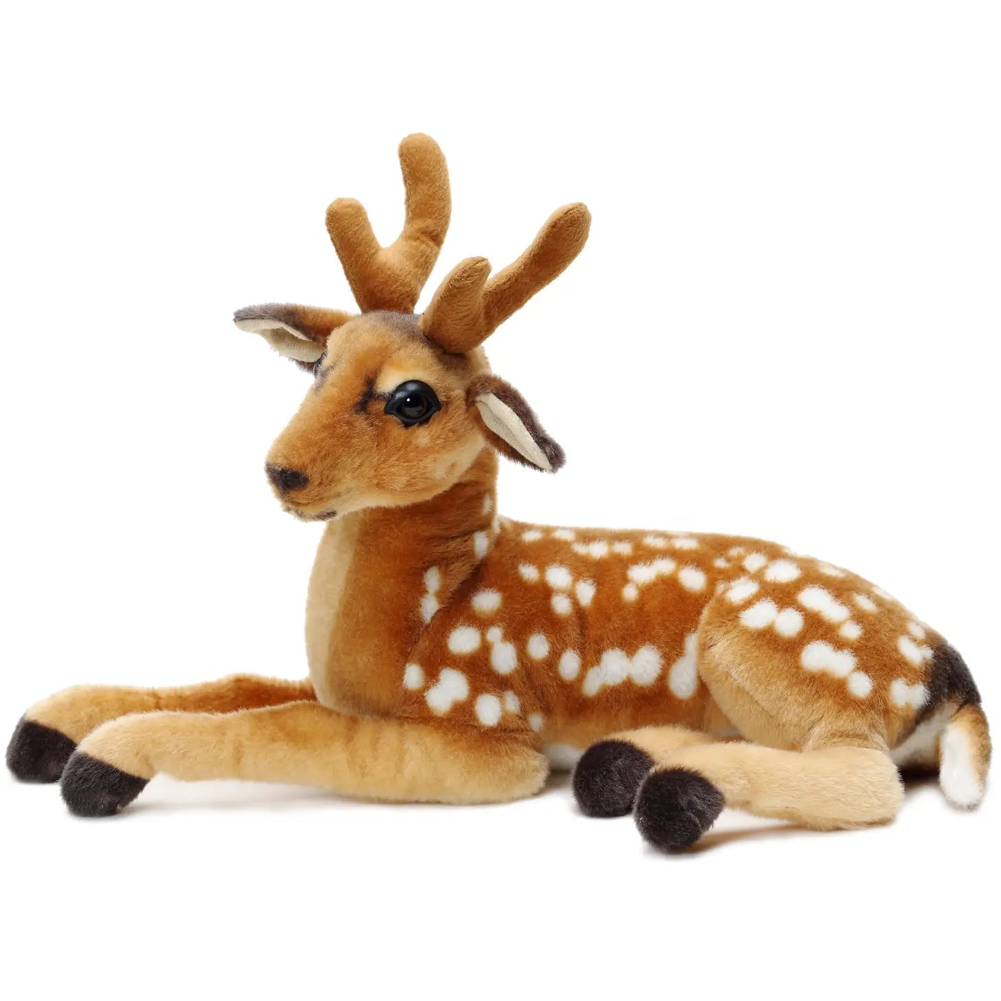 Dorbin The Deer | 21 Inch Stuffed Animal Plush - Cowhide and Conchos