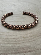 Elaine Tahe Copper Bracelet - Cowhide and Conchos