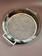 Embossed Leather Display Tray - Cowhide and Conchos