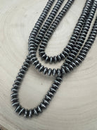 Fashion 3 Strand Saucer Pearl Necklace - Cowhide and Conchos