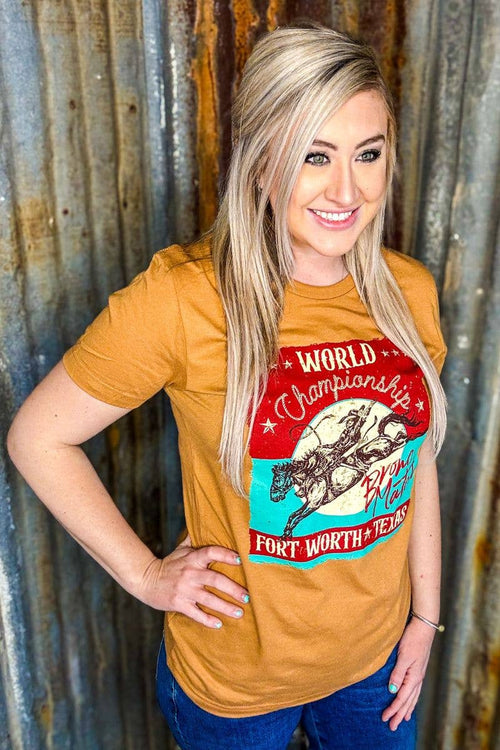 Championship Bronc Match Tee