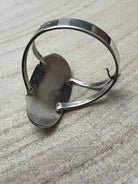 Felix Perry Navajo Handmade Opal Shadowbox Ring - Cowhide and Conchos