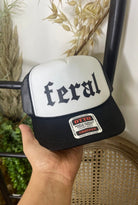 Feral Trucker Hat  - Cowhide and Conchos