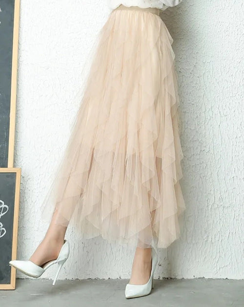 French Vanilla Tulle Skirt - Clearance Sale - Cowhide and Conchos