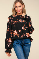 Frilled Neck Blouse - Cowhide and Conchos