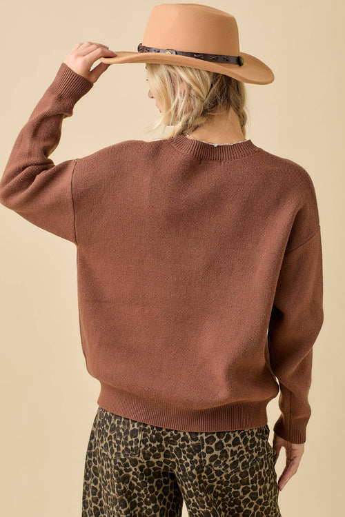 Gallop Sweater - Cowhide and Conchos