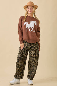 Gallop Sweater - Cowhide and Conchos