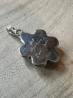 Gina Dosedo Onyx & Sterling Silver Pendant - Cowhide and Conchos