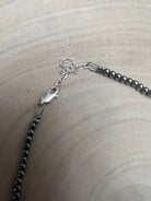 Graduated Sterling Pearl Necklace — 18 inch (3-5-6mm) - Cowhide and Conchos