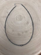 Graduated Sterling Pearl Necklace — 18 inch (3-5-6mm) - Cowhide and Conchos