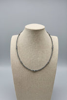 Graduated Sterling Pearl Necklace — 18 inch (3-5-6mm) - Cowhide and Conchos
