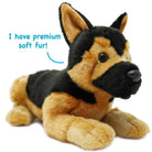 Gretchen The German Shepherd | 13 Inch Stuffed Animal Plush - Cowhide and Conchos
