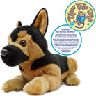 Gretchen The German Shepherd | 13 Inch Stuffed Animal Plush - Cowhide and Conchos