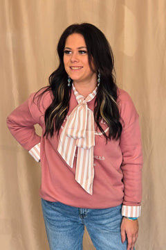 He Owns the Cattle Graphic Sweatshirt - Cowhide and Conchos