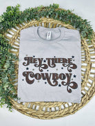 Hey There Cowboy T-Shirt - Cowhide and Conchos