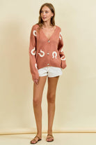 Horseshoe Cardigan - Cowhide and Conchos
