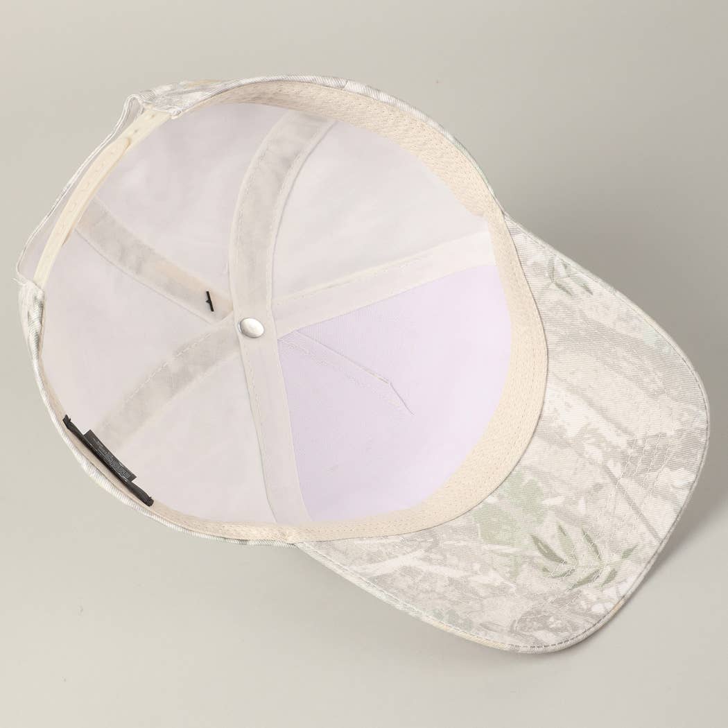 Howdy Darlin' Embroidery Patch Camo Trucker Hat - Cowhide and Conchos