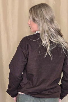 Howdy Embroidered Sweatshirt - Cowhide and Conchos