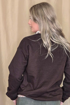 Howdy Embroidered Sweatshirt - Cowhide and Conchos