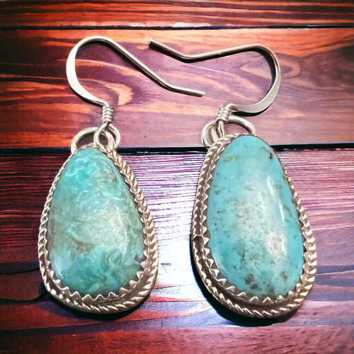 Ernest Hawthorne Turquoise & Sterling Silver Earrings