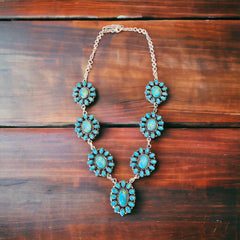 Turquoise Blossom Necklace