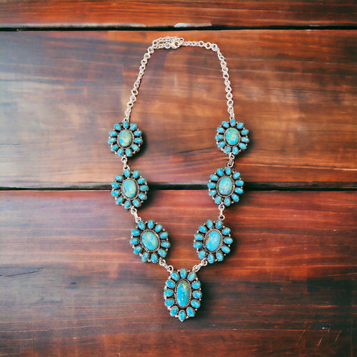 Turquoise Blossom Necklace