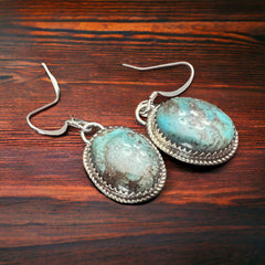 Ernest Hawthorne Turquoise & Sterling Silver Earrings