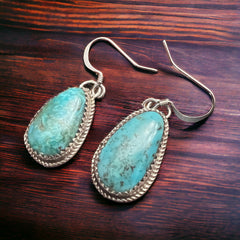 Ernest Hawthorne Turquoise & Sterling Silver Earrings