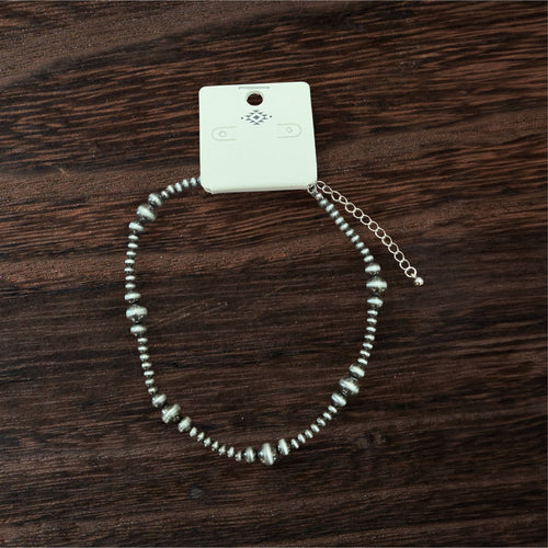 Faux Graduated Pearl Choker Necklace