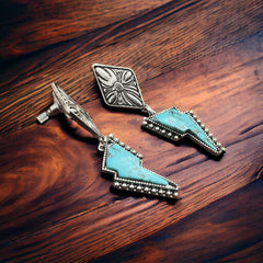 Turquoise Bolt Earrings