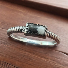 Riley White Buffalo Stacker Ring