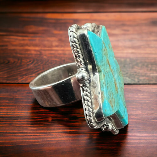 Star of Fame Turquoise Adjustable Ring