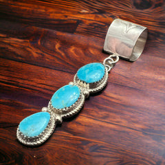 Ernest Hawthorne Sonoran Turquoise & Sterling Silver Pendant