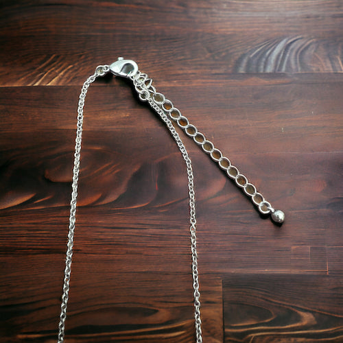 Faux Turquoise Tool Bar Necklace