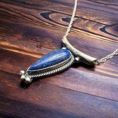 Sharon McCarthy Lapis & Sterling Silver Necklace