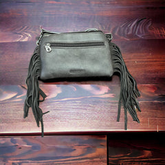 Montana West Western Cowhide Fringe Crossbody Bag