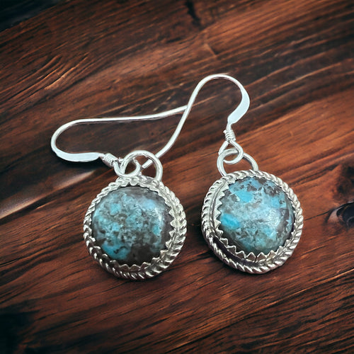 Ernest Hawthorne Turquoise & Sterling Silver Earrings