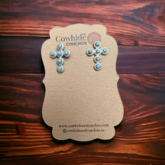 Michael Gchachu Turquoise & Sterling Silver Earrings