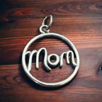SS "Mom" pendant