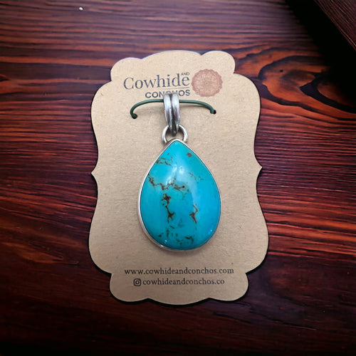 Turquoise Pendant on Sterling