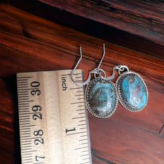 Ernest Hawthorne Turquoise & Sterling Silver Earrings