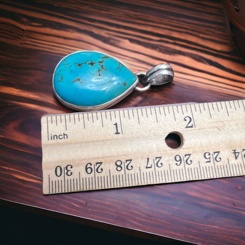 Turquoise Pendant on Sterling