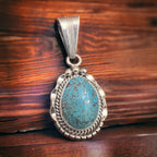 Samuel Yellowhair Turquoise Pendant